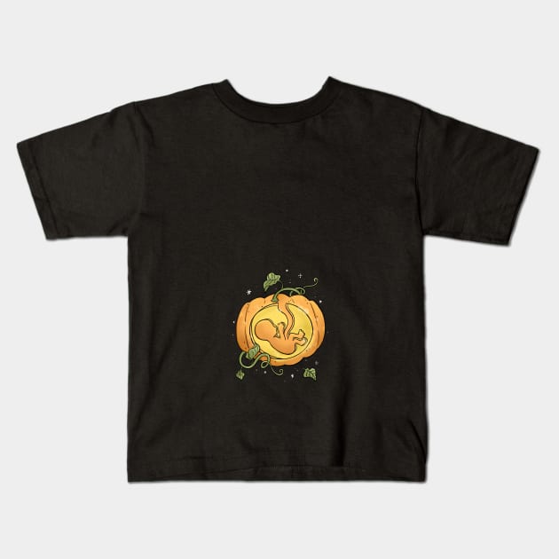 Pumpkin Jack-O-Lantern Maternity Baby Kids T-Shirt by TheGhoulishGarb